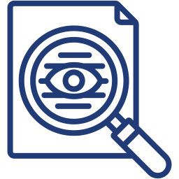 Icon transparente Abläufe der ISO-Zertifizierung